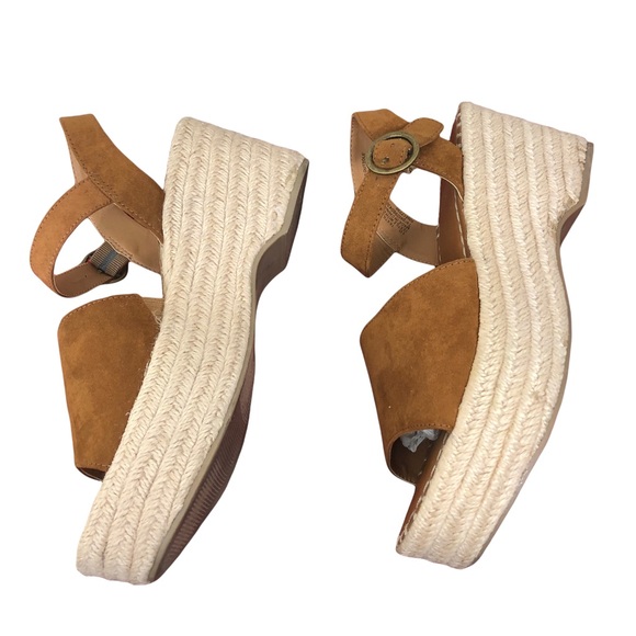 Universal Threads Faux Suede Espadrilles Gently Used SZ 10 Wedge Heel Sandal - Picture 8 of 8